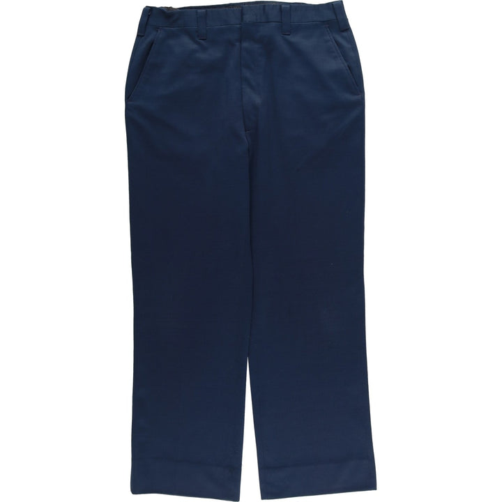 Vintage 70s-80'S Haggar slacks, men's size W34 unclear navy blue type Vintage Second Hand