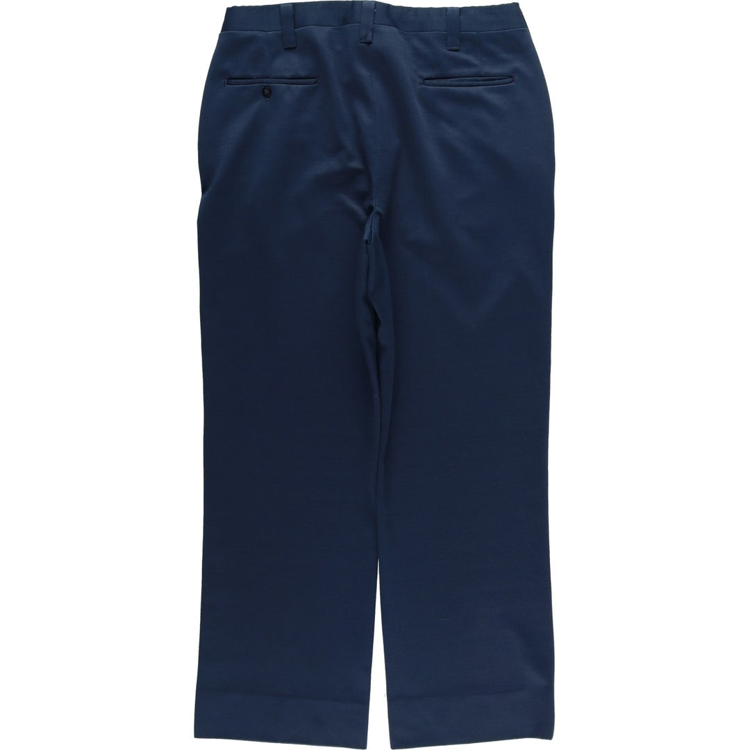 Vintage 70s-80'S Haggar slacks, men's size W34 unclear navy blue type Vintage Second Hand