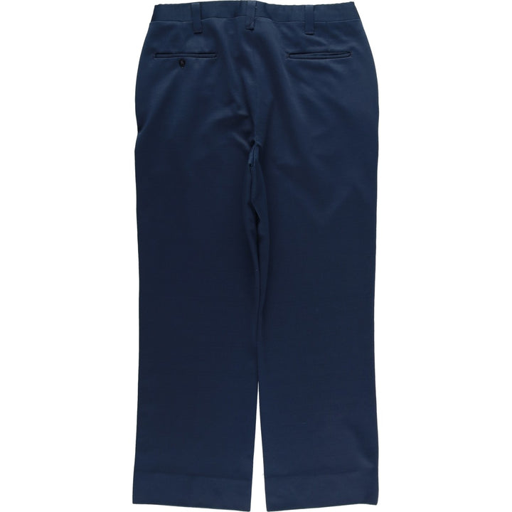 Vintage 70s-80'S Haggar slacks, men's size W34 unclear navy blue type Vintage Second Hand