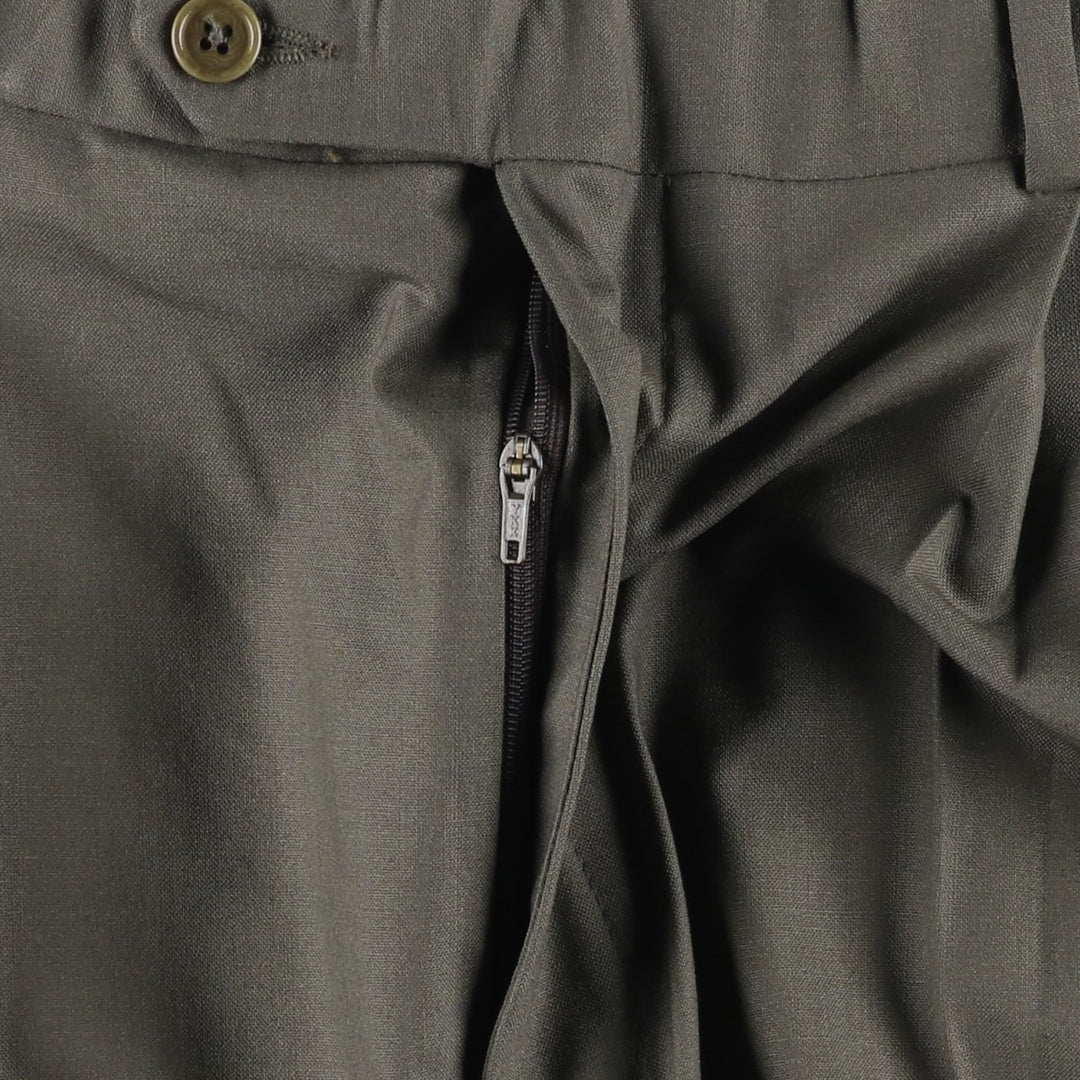 Brooks Brothers 346 Two-pleat Wool Pants, Men's Size W32 wool Khaki type Vintage Second Hand