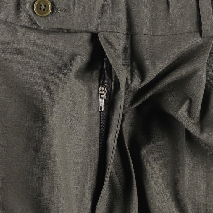 Brooks Brothers 346 Two-pleat Wool Pants, Men's Size W32 wool Khaki type Vintage Second Hand