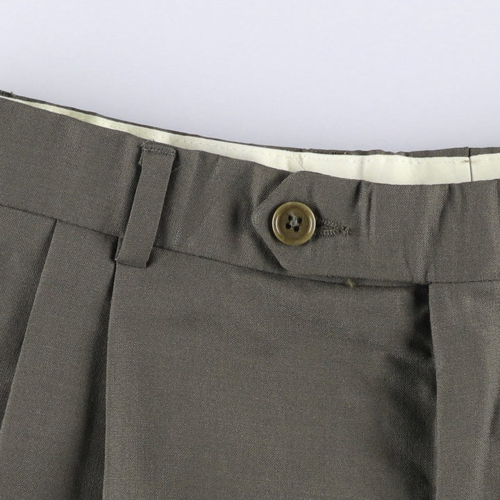 Brooks Brothers 346 Two-pleat Wool Pants, Men's Size W32 wool Khaki type Vintage Second Hand