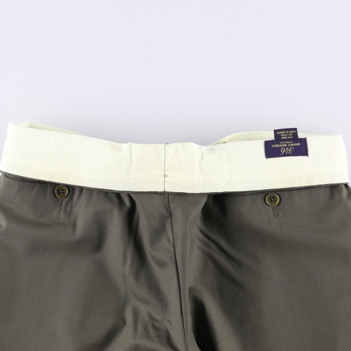 Brooks Brothers 346 Two-pleat Wool Pants, Men's Size W32 wool Khaki type Vintage Second Hand