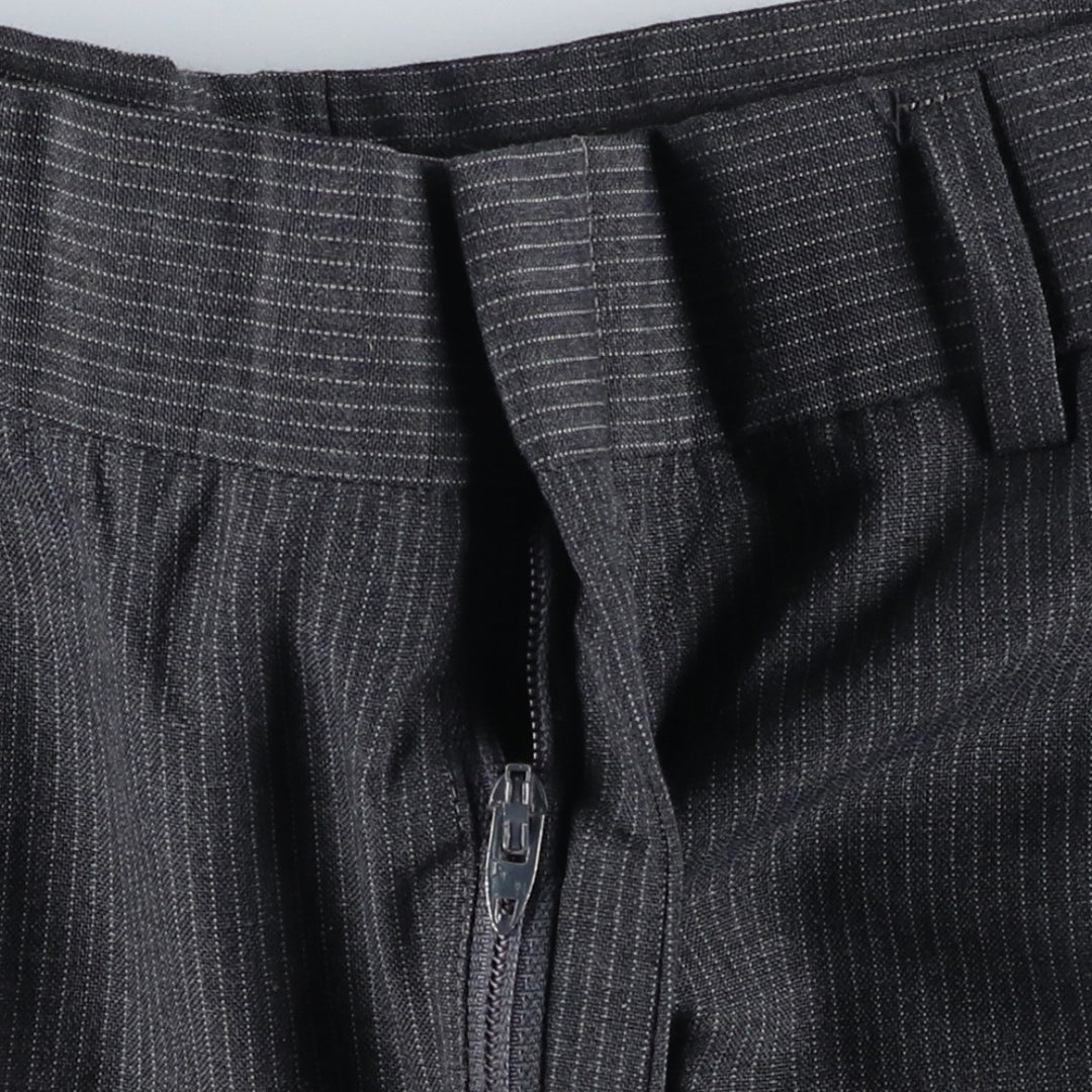 Vintage striped pattern slacks for men, size W33 unclear gray type Vintage Second Hand