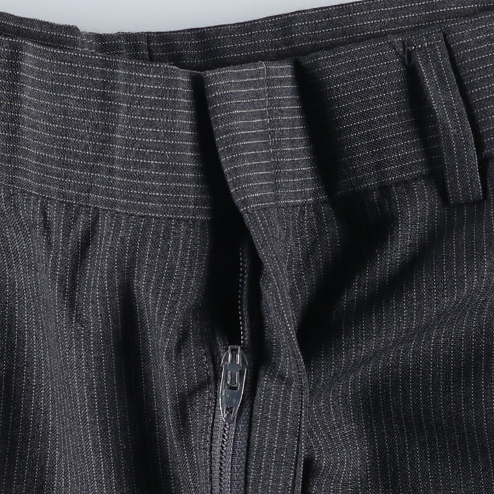 Vintage striped pattern slacks for men, size W33 unclear gray type Vintage Second Hand