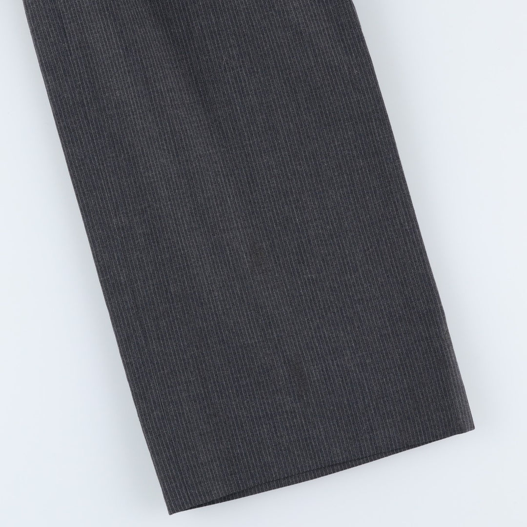 Vintage striped pattern slacks for men, size W33 unclear gray type Vintage Second Hand