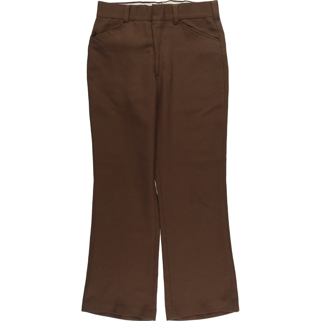 Vintage 1970'S Sears The Men's Store flare pants, men's size W32 unclear brown type Vintage Second Hand