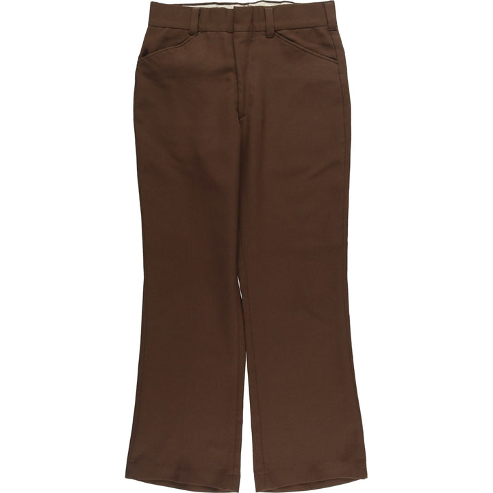 Vintage 1970'S Sears The Men's Store flare pants, men's size W32 unclear brown type Vintage Second Hand