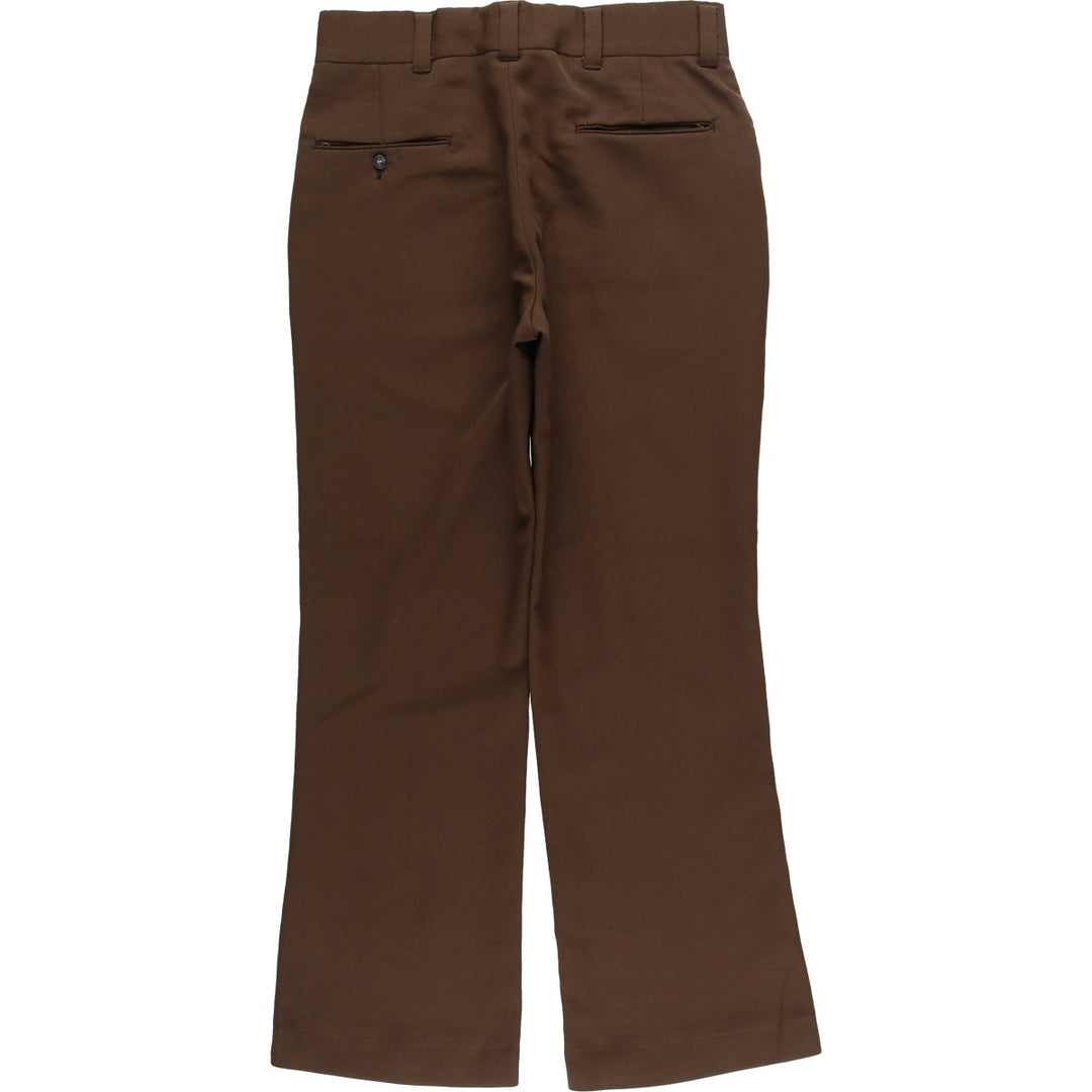 Vintage 1970'S Sears The Men's Store flare pants, men's size W32 unclear brown type Vintage Second Hand