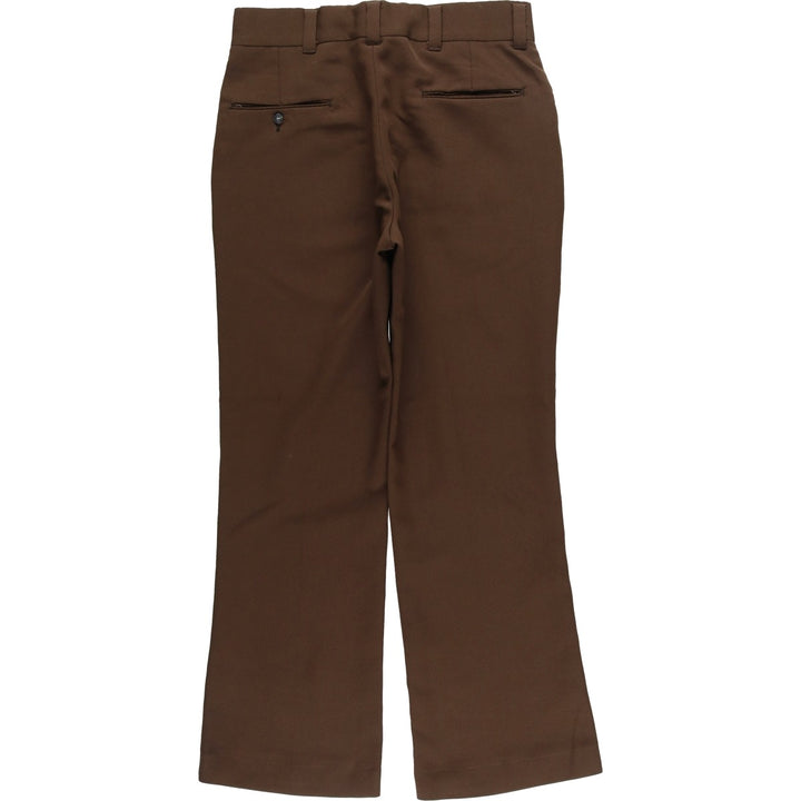 Vintage 1970'S Sears The Men's Store flare pants, men's size W32 unclear brown type Vintage Second Hand
