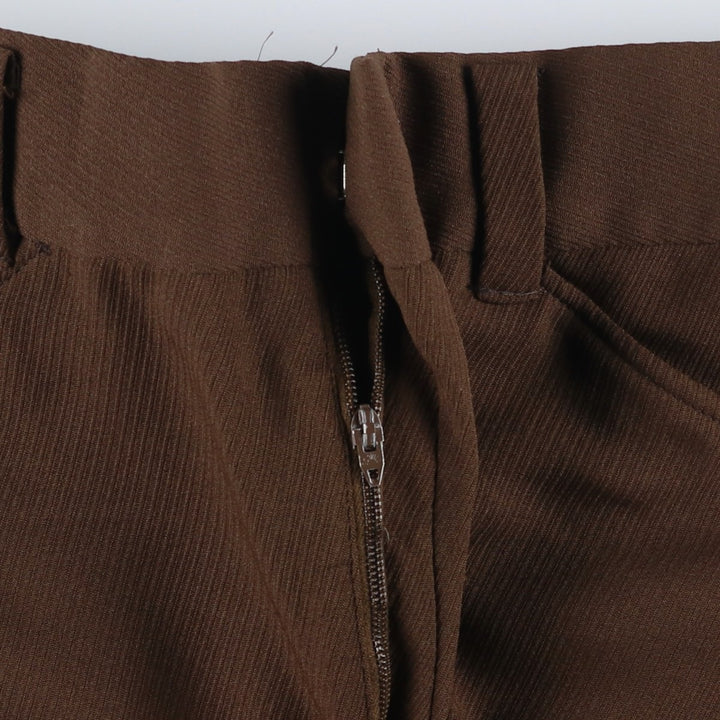 Vintage 1970'S Sears The Men's Store flare pants, men's size W32 unclear brown type Vintage Second Hand