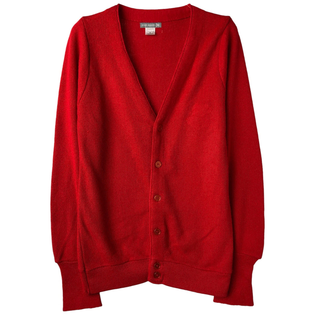 URBAN RENEWAL Acrylic Knit Cardigan, Made in USA, Women's Size S unclear red type Vintage Second Hand