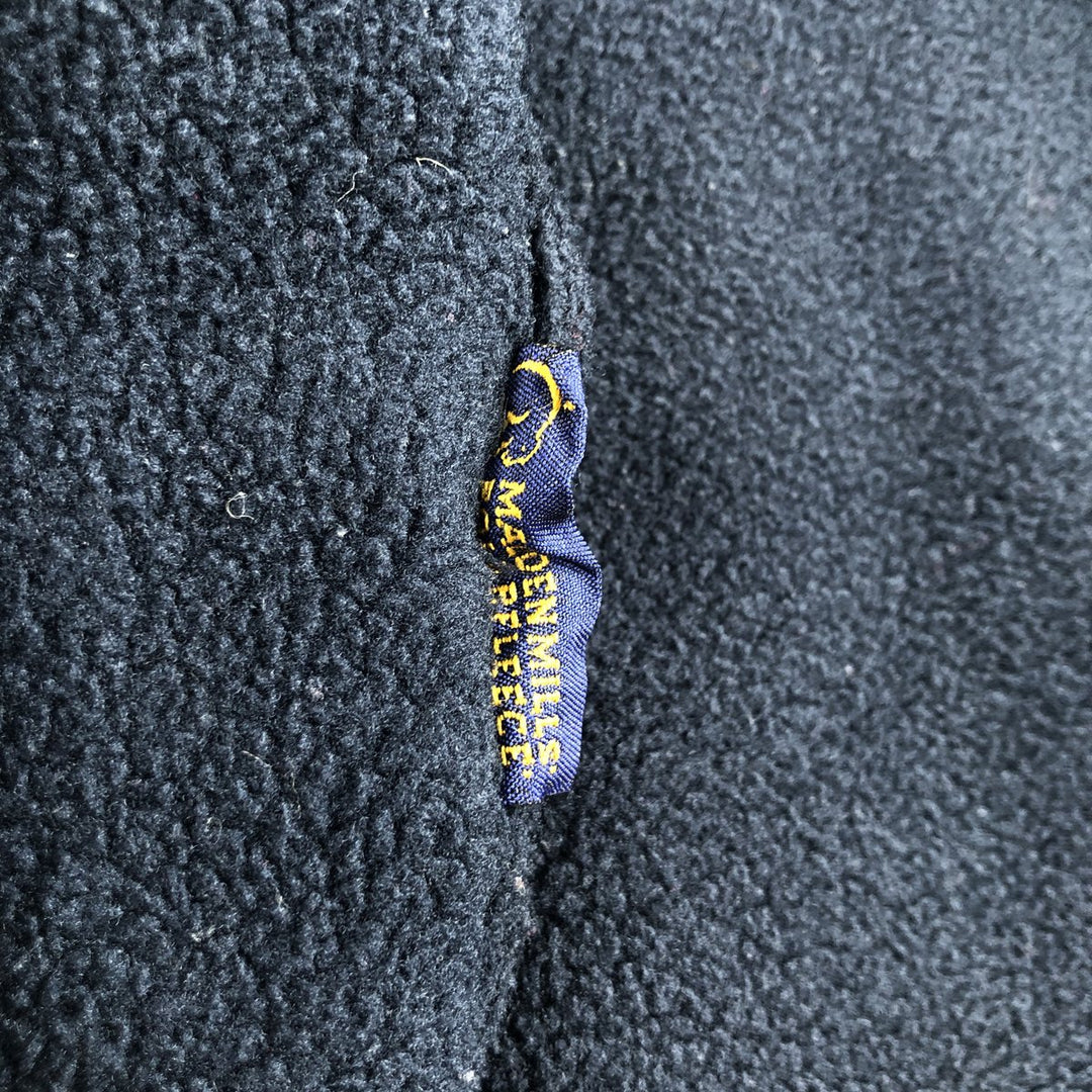 90s-00'S Champion Authentic Athletic Apparel Half-Zip Fleece Pullover, Made in USA, Men's XL polyester navy blue type Vintage Second Hand