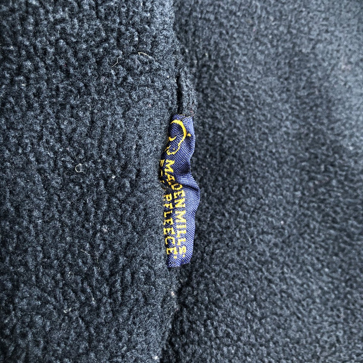 90s-00'S Champion Authentic Athletic Apparel Half-Zip Fleece Pullover, Made in USA, Men's XL polyester navy blue type Vintage Second Hand