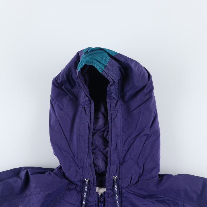 90'S Nike padded hoodie/puffer jacket, women's size M, vintage polyester purple type Vintage Second Hand