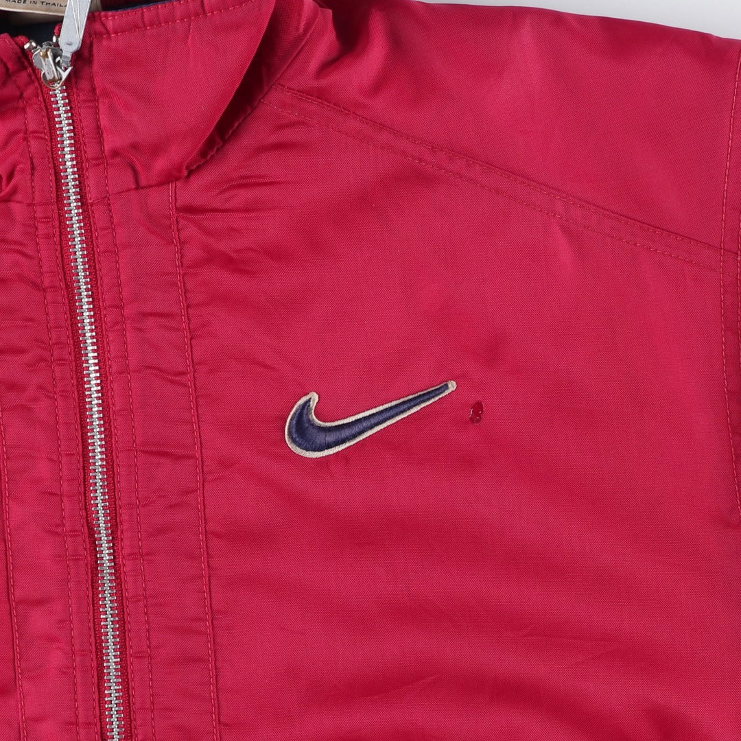 90'S Nike padded puffer jacket, women's size L, vintage Nylon red type Vintage Second Hand