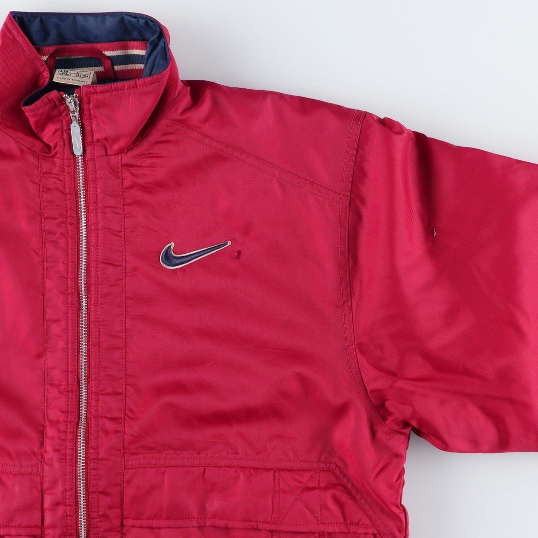 90'S Nike padded puffer jacket, women's size L, vintage Nylon red type Vintage Second Hand