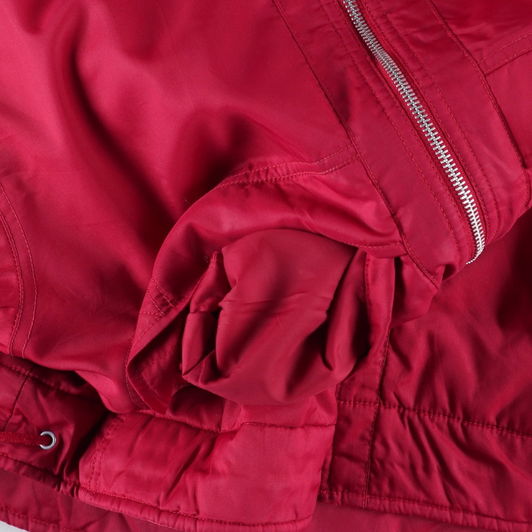 90'S Nike padded puffer jacket, women's size L, vintage Nylon red type Vintage Second Hand