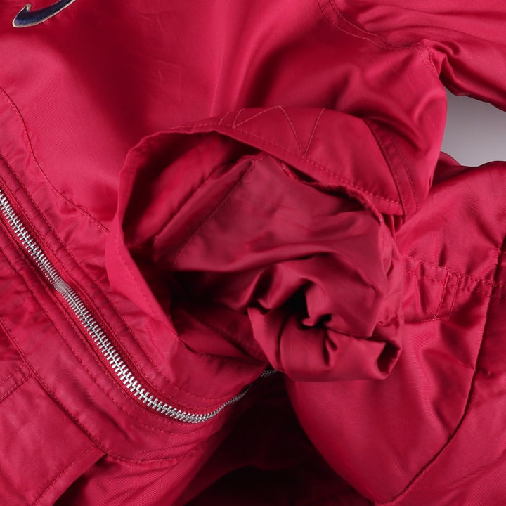 90'S Nike padded puffer jacket, women's size L, vintage Nylon red type Vintage Second Hand