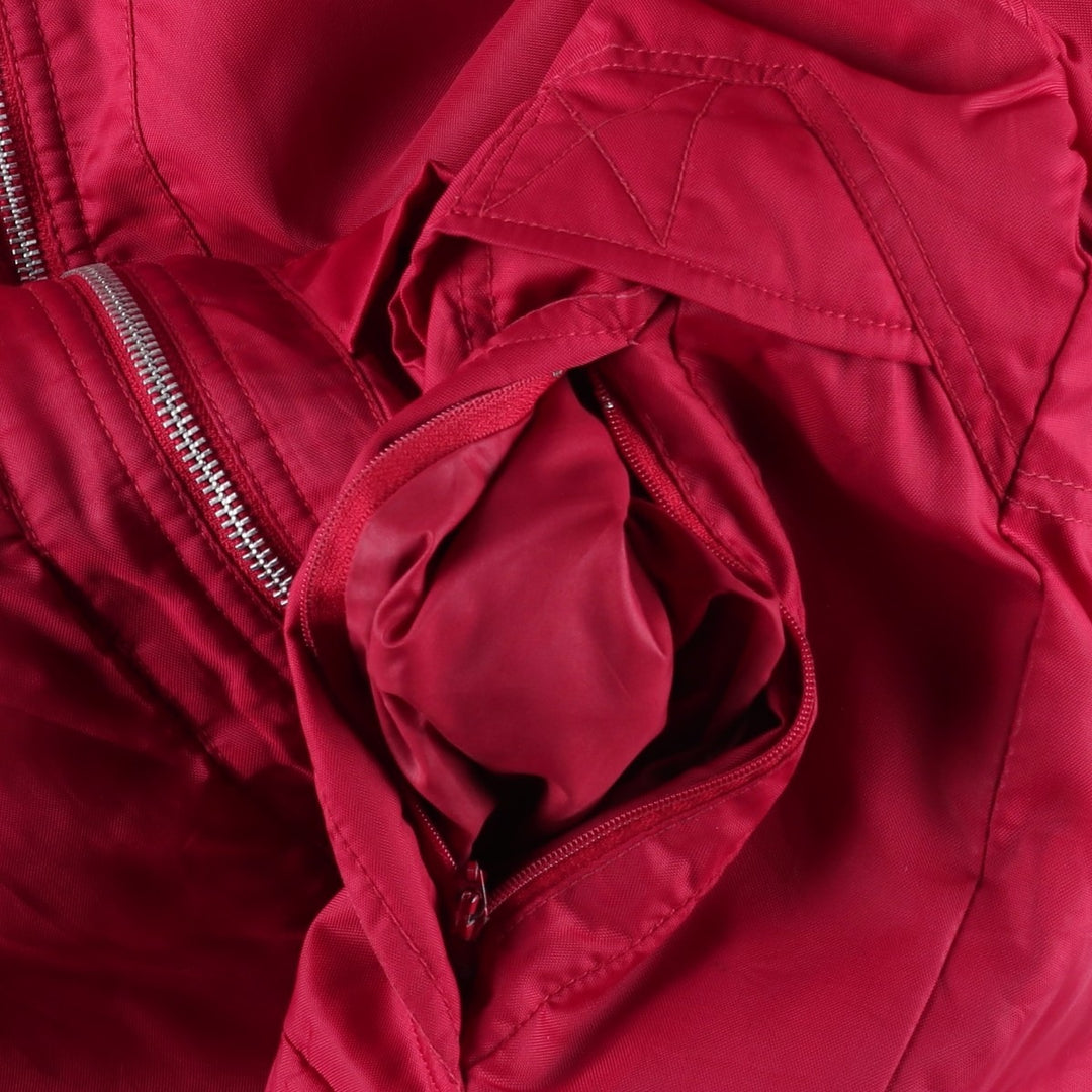 90'S Nike padded puffer jacket, women's size L, vintage Nylon red type Vintage Second Hand