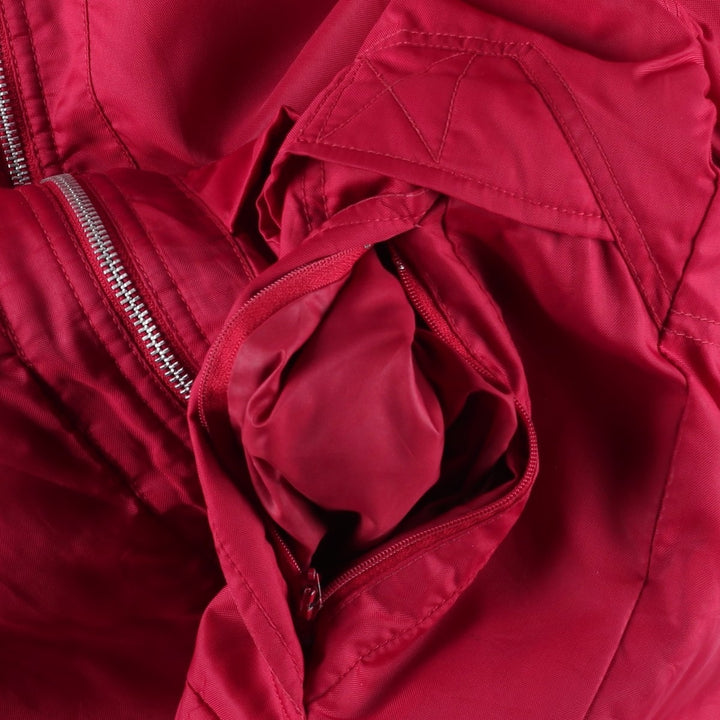 90'S Nike padded puffer jacket, women's size L, vintage Nylon red type Vintage Second Hand