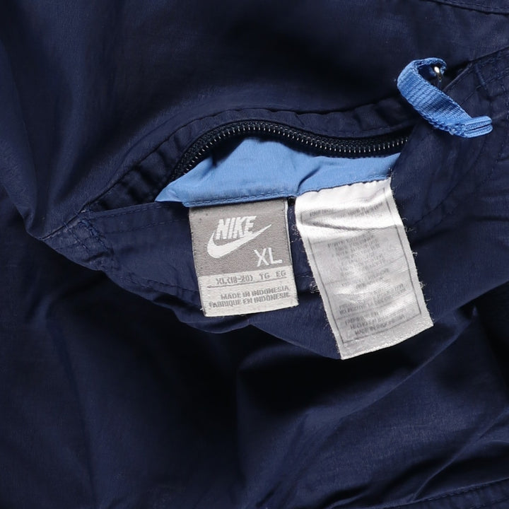 2000'S Nike reversible padded puffer jacket, women's size XL Nylon Blue type light blue Vintage Second Hand