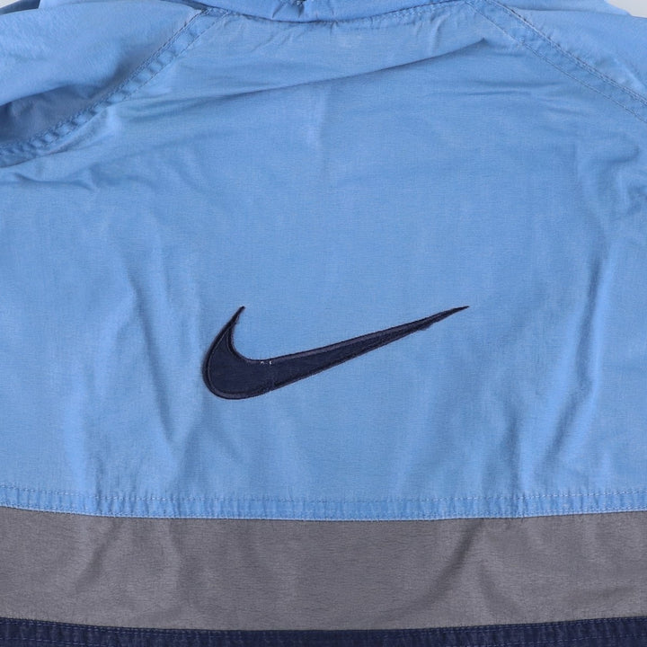 2000'S Nike reversible padded puffer jacket, women's size XL Nylon Blue type light blue Vintage Second Hand