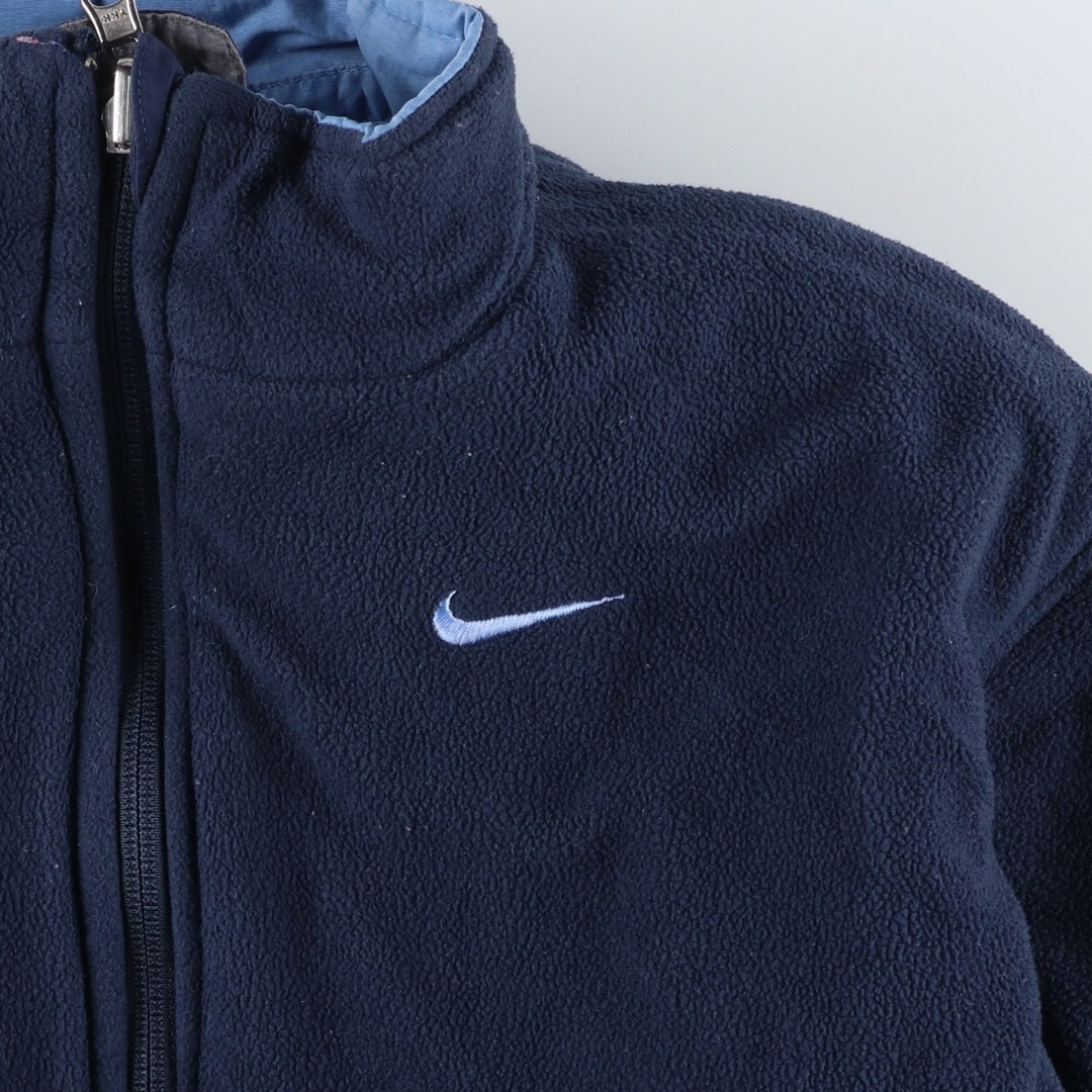2000'S Nike reversible padded puffer jacket, women's size XL Nylon Blue type light blue Vintage Second Hand