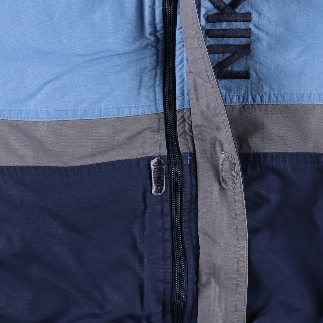 2000'S Nike reversible padded puffer jacket, women's size XL Nylon Blue type light blue Vintage Second Hand