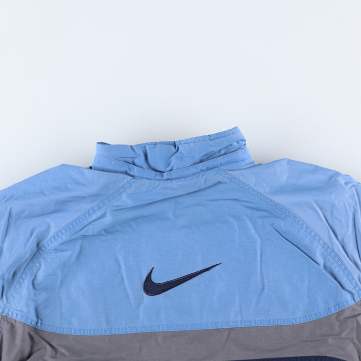 2000'S Nike reversible padded puffer jacket, women's size XL Nylon Blue type light blue Vintage Second Hand