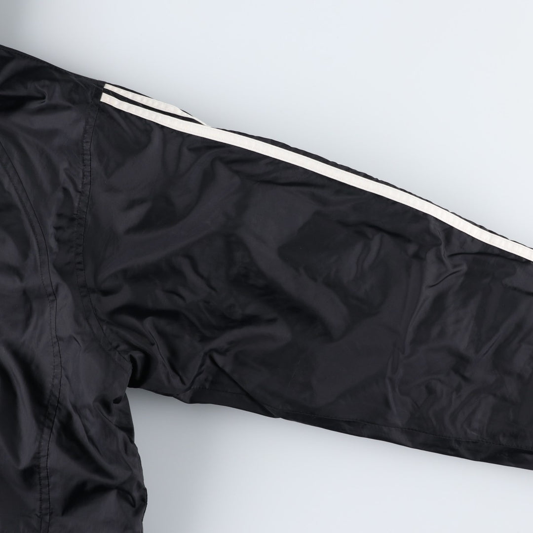 2000'S adidas reversible padded hoodie/puffer jacket, women's size L Nylon black type Vintage Second Hand