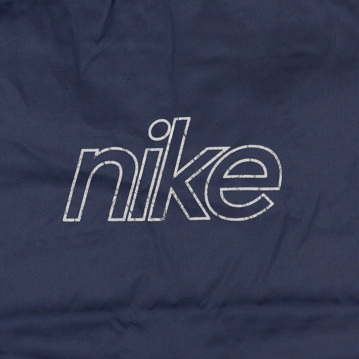 90'S Nike padded hoodie/puffer jacket, women's size L, vintage Nylon navy blue type Vintage Second Hand