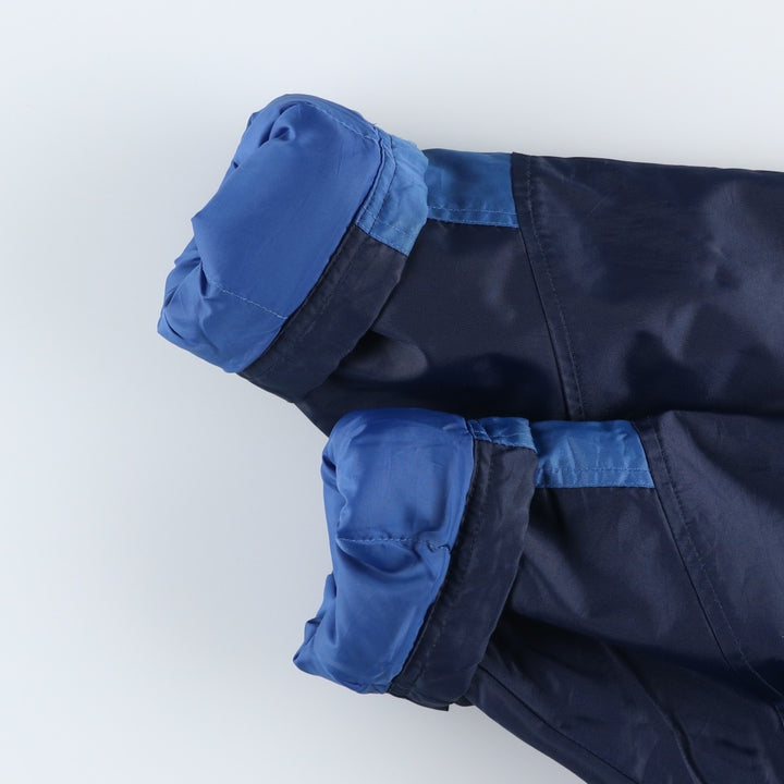 90'S Nike padded hoodie/puffer jacket, women's size L, vintage Nylon navy blue type Vintage Second Hand