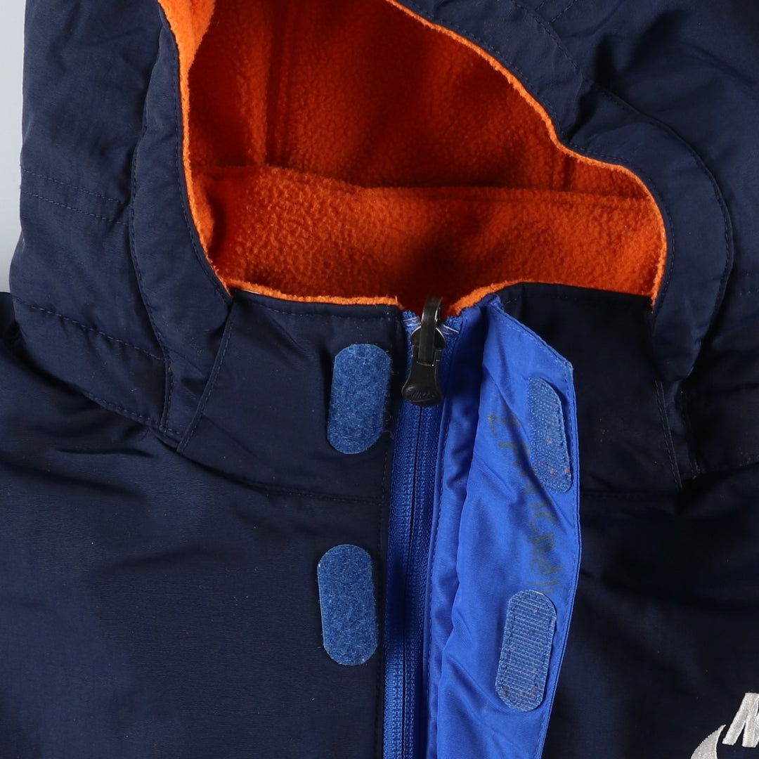 2000'S Nike reversible puffer jacket with padding, size XL, women's Nylon blue type Vintage Second Hand