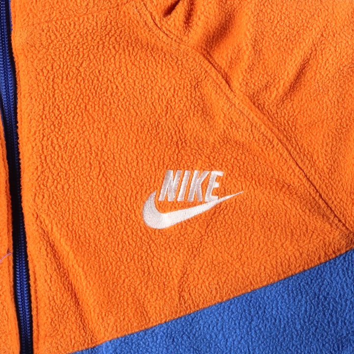2000'S Nike reversible puffer jacket with padding, size XL, women's Nylon blue type Vintage Second Hand