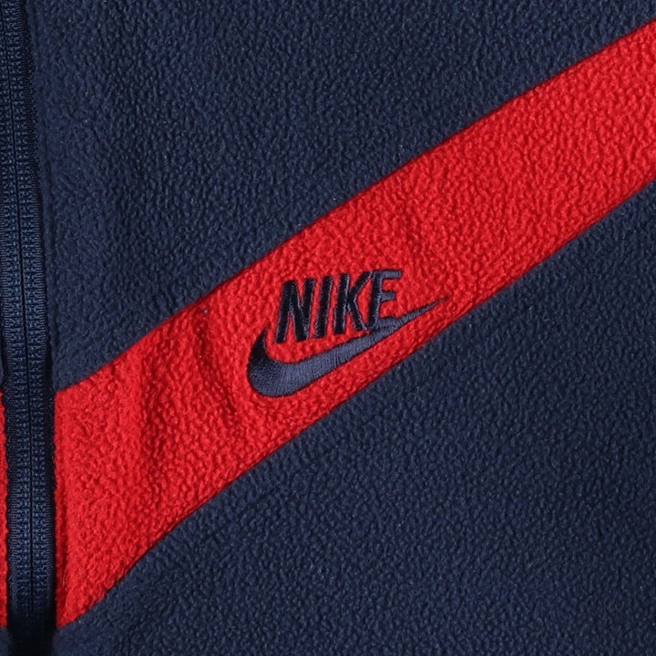 2000'S Nike Reversible Padded Parka Puffer Jacket, Women's, Size XL Nylon red type Vintage Second Hand