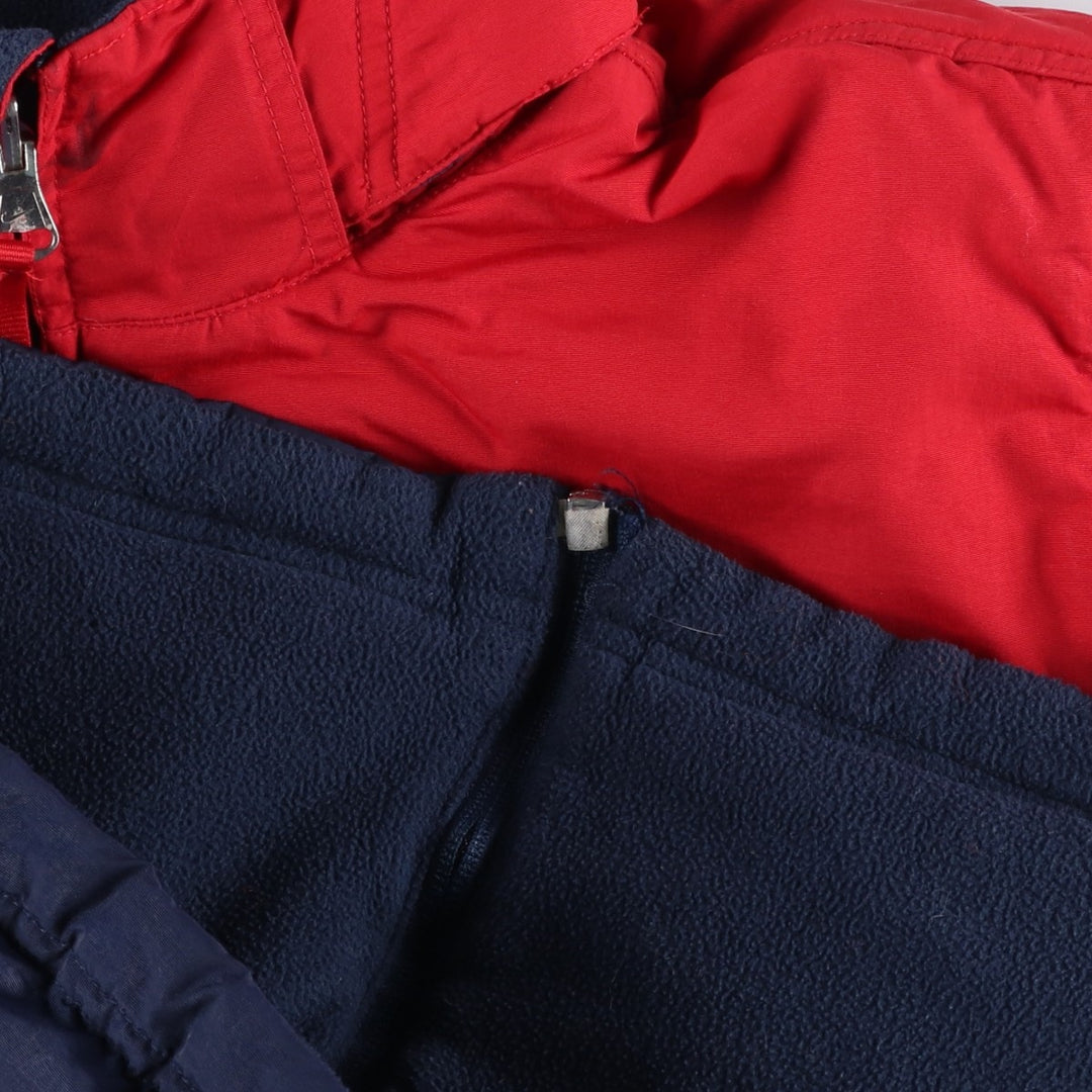 2000'S Nike Reversible Padded Parka Puffer Jacket, Women's, Size XL Nylon red type Vintage Second Hand