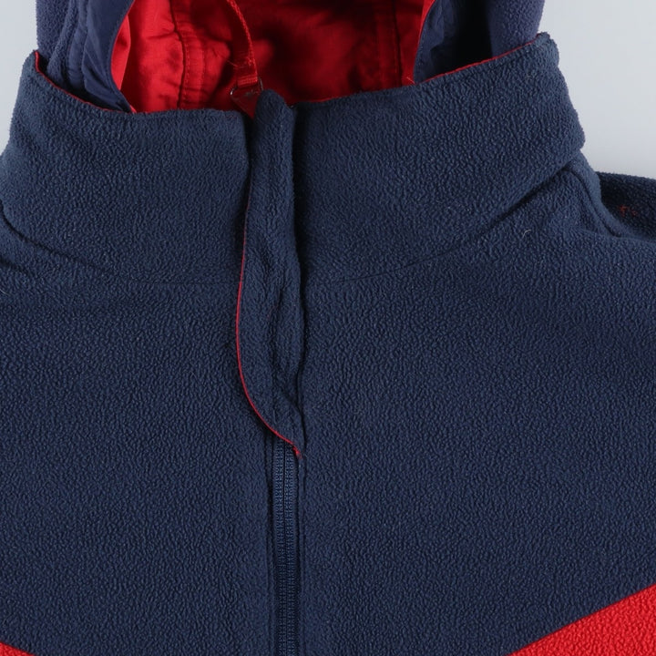 2000'S Nike Reversible Padded Parka Puffer Jacket, Women's, Size XL Nylon red type Vintage Second Hand