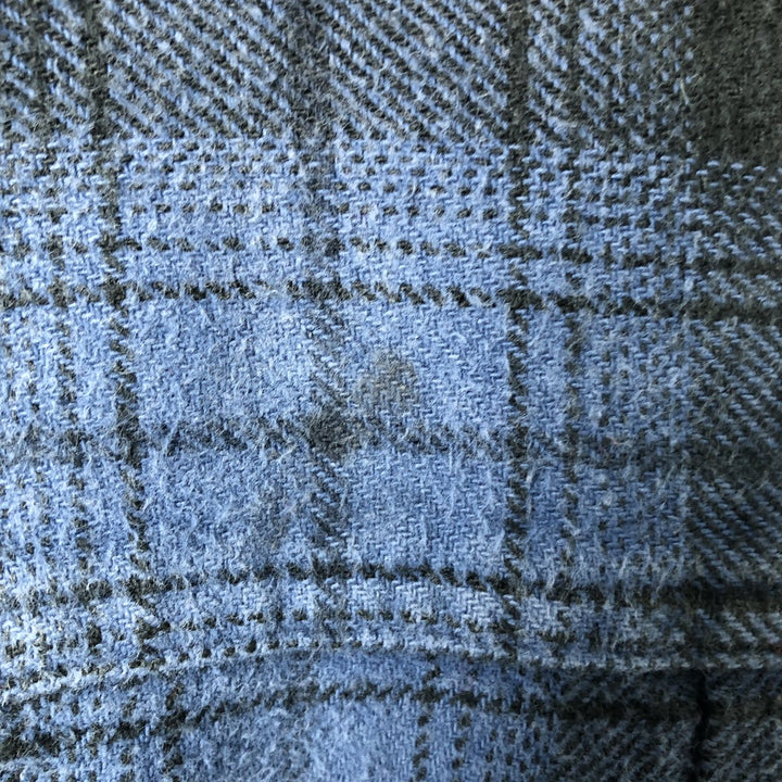 FIELD AND STREAM Long Sleeve Flannel Check Shirt, Men's Size M cotton blue type Vintage Second Hand