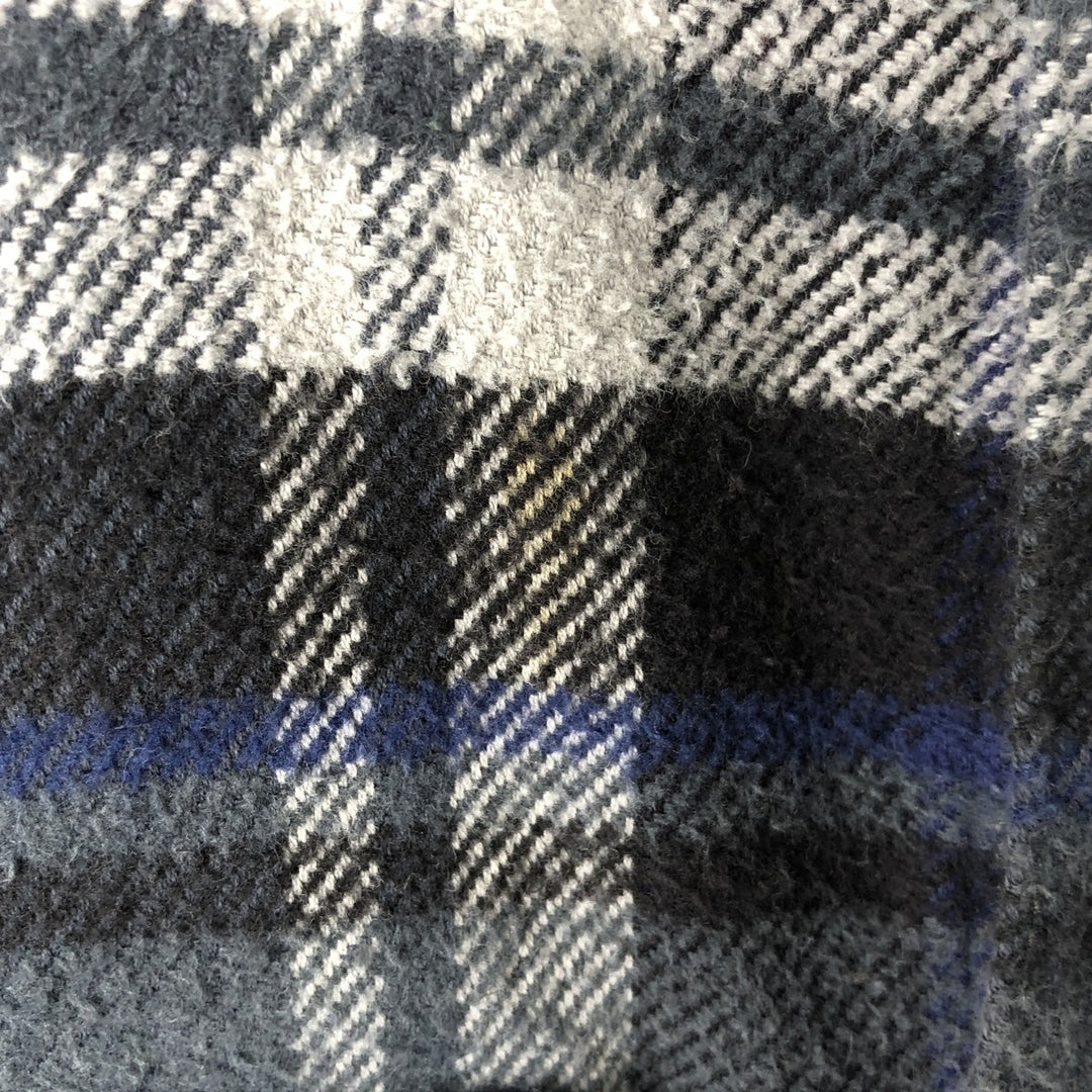 FIELD AND STREAM Long Sleeve Flannel Check Shirt, Men's Size L cotton gray type Vintage Second Hand