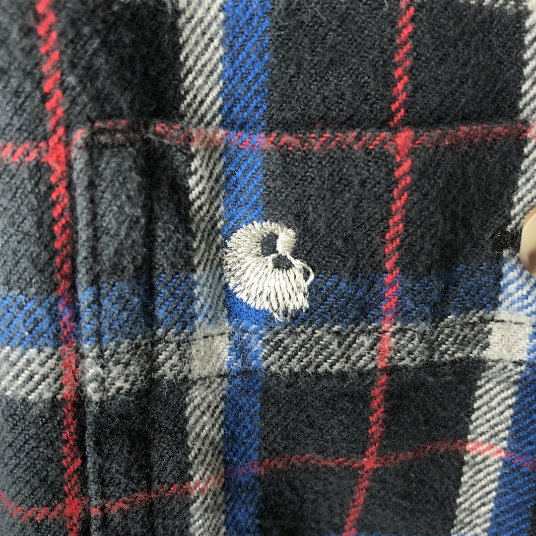 Carhartt Long Sleeve Flannel Check Shirt, Men's Size M cotton black type Vintage Second Hand