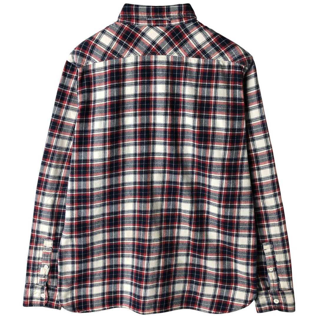 Levi's Standard Fit Long Sleeve Flannel Check Shirt, Men's Size L cotton red type Vintage Second Hand