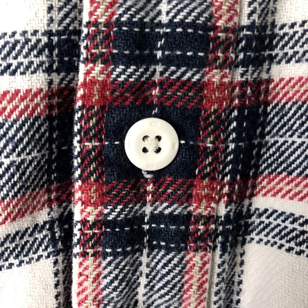 Levi's Standard Fit Long Sleeve Flannel Check Shirt, Men's Size L cotton red type Vintage Second Hand