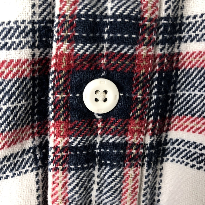 Levi's Standard Fit Long Sleeve Flannel Check Shirt, Men's Size L cotton red type Vintage Second Hand