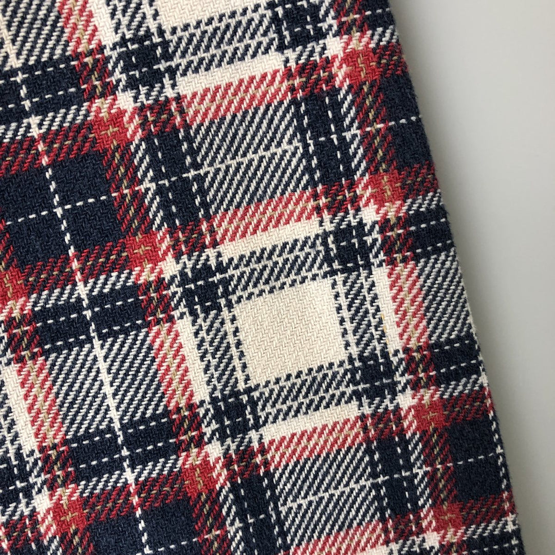 Levi's Standard Fit Long Sleeve Flannel Check Shirt, Men's Size L cotton red type Vintage Second Hand