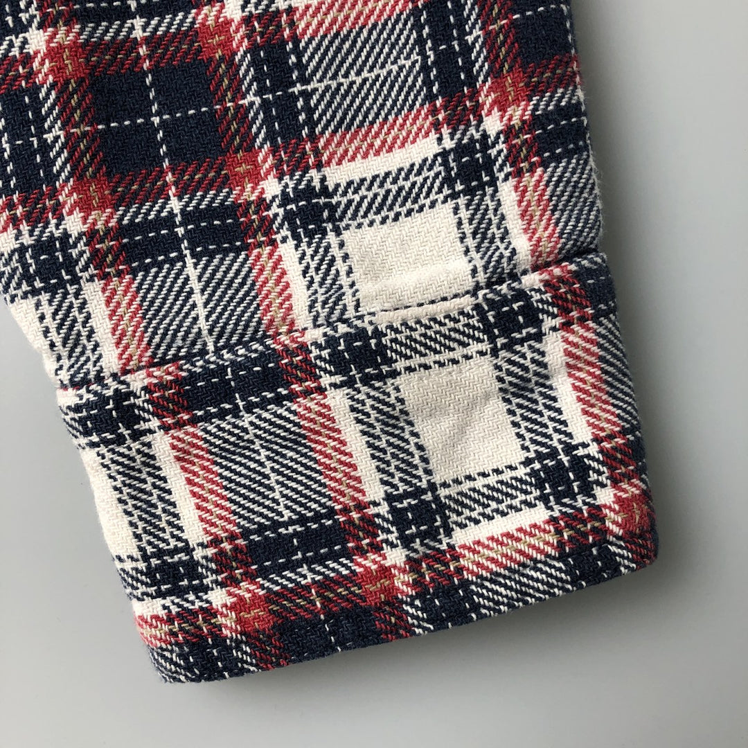 Levi's Standard Fit Long Sleeve Flannel Check Shirt, Men's Size L cotton red type Vintage Second Hand