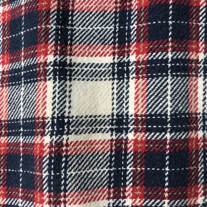 Levi's Standard Fit Long Sleeve Flannel Check Shirt, Men's Size L cotton red type Vintage Second Hand