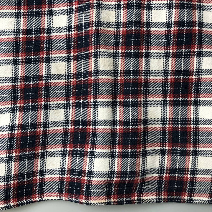 Levi's Standard Fit Long Sleeve Flannel Check Shirt, Men's Size L cotton red type Vintage Second Hand
