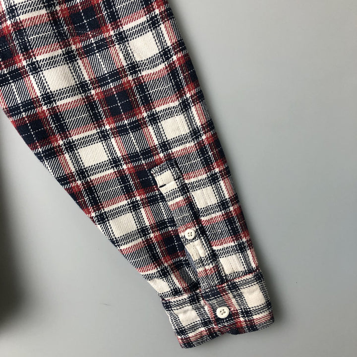 Levi's Standard Fit Long Sleeve Flannel Check Shirt, Men's Size L cotton red type Vintage Second Hand
