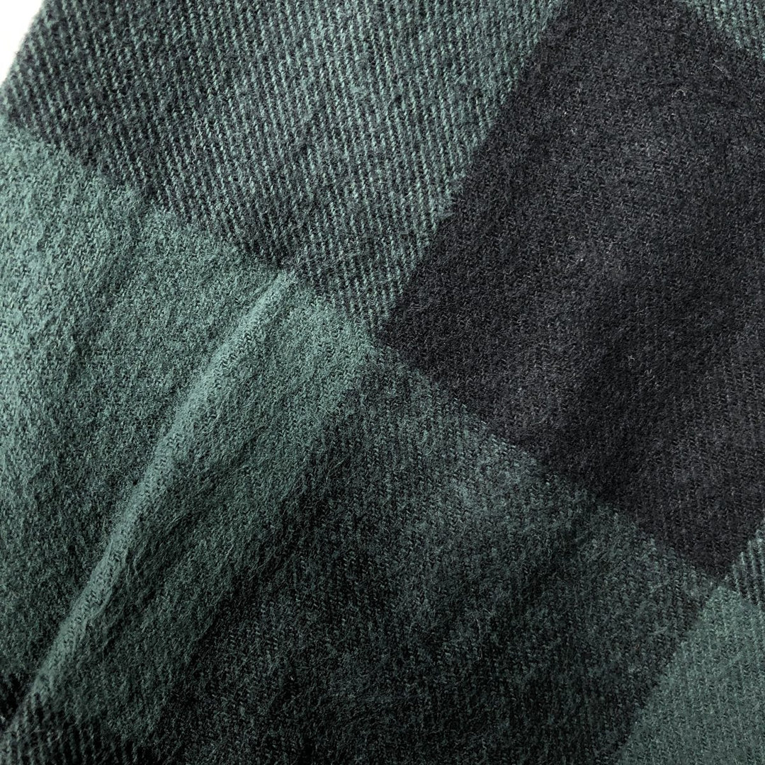 90'S Vintage FIELDN' FOREST Buffalo Check Long Sleeve Flannel Shirt, Men's Size XL cotton green type Vintage Second Hand
